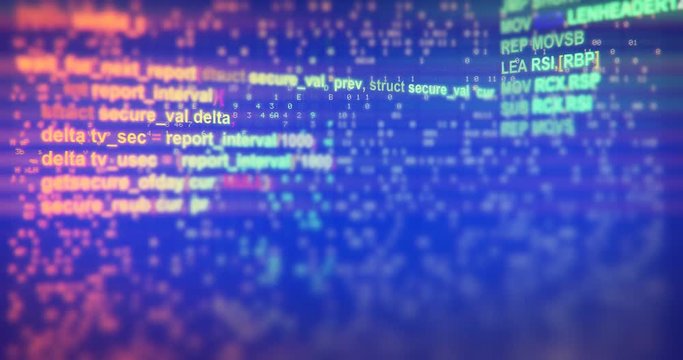 Loppable semless Programming code abstract technology background of software developer and Computer script