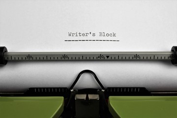 An image of a typewriter - Writer´s Block