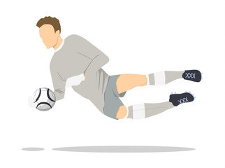 Fototapeta premium Isolated soccer player. Silhouette of a man in uniform with ball. African american.