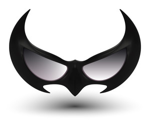 black super hero mask