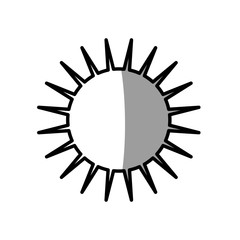 sun day picnic shadow vector illustration eps 10