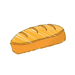 drawing bread dessert food shadow vector illustration eps 10