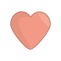 romantic heart decoration image vector illustration eps 10