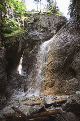Obraz premium Waterfall in Mountain - Slovak Paradise