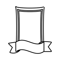 label ribbon decoration template outline vector illustration eps 10