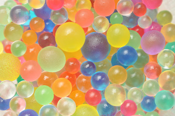 Background made with scattered color balls