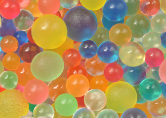 Background made with scattered color balls