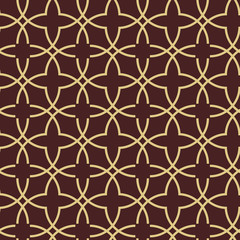 Seamless golden ornament in arabian style. Pattern for wallpapers and backgrounds