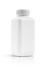 blank packaging beverage plastic bottle isolated on white background