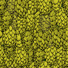 hand drawn hop cones