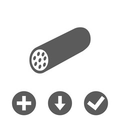 icon sausage stock vector illustration flat design