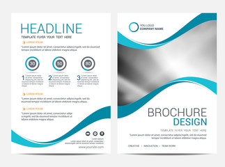 Brochure template flyer background for business design