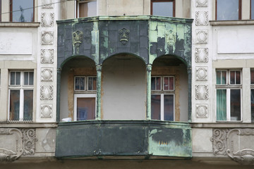 Balkon an der Hausfassade
