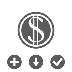 money icon stock vector illustration flat design