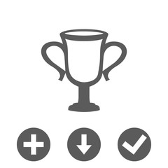 champions cup icon stock vector illustration flat design