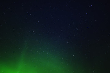 Northern lights. Aurora borealis nature landscape at night