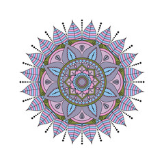 Flower Mandalas. Vintage decorative elements. Oriental pattern, vector illustration. Islam, Arabic, Indian, turkish, pakistan, chinese, ottoman motifs