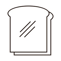 loaf icon over white background. vector illustration