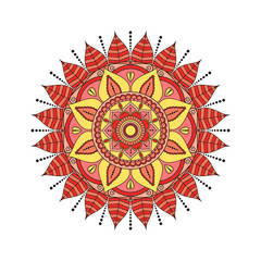 Flower Mandalas. Vintage decorative elements. Oriental pattern, vector illustration. Islam, Arabic, Indian, turkish, pakistan, chinese, ottoman motifs