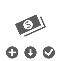 money icon stock vector illustration flat design