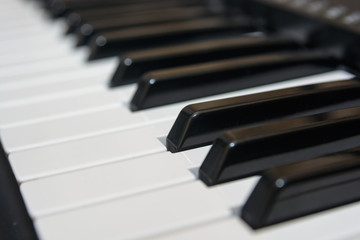 Fototapeta na wymiar Close-up electric piano