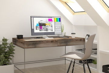 attic workplace ideas