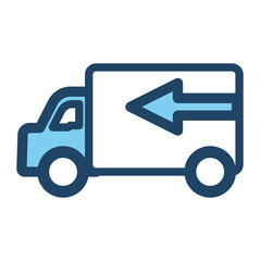 Delivery truck vehicle icon vector illustration graphic design