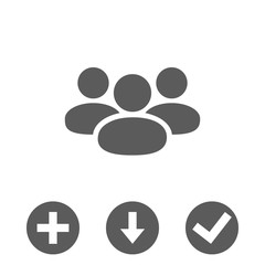 People icon  stock vector illustration flat design