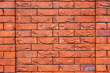 Red brick wall background
