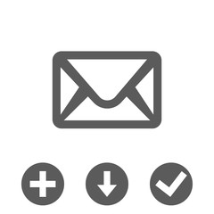 Envelope Mail icon, vector illustration. Flat design style