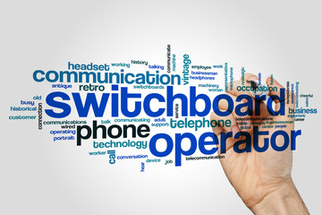 Switchboard operator word cloud