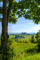 Fototapeta na wymiar Landscapes around San Gimignano