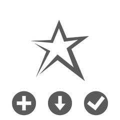star icon stock vector illustration flat design