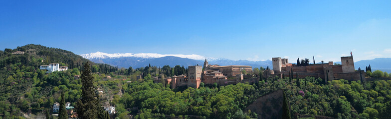 Fototapeta na wymiar Alhambra Panora