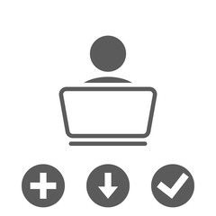 Man icon stock vector illustration flat design