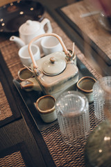 Obraz na płótnie Canvas tea-set on table