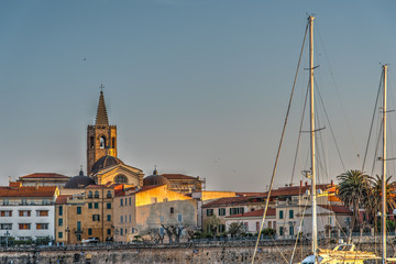 Fototapeta premium steeple and masts