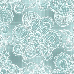 lace flowers decoration element. Seamless vector  background