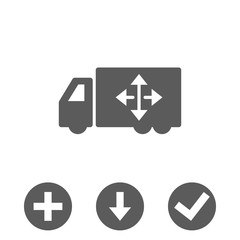 truck icon stock vector illustration flat design