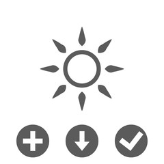 sun icon stock vector illustration flat design