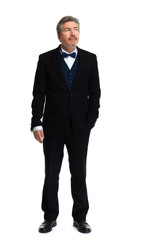 Serious man portrait