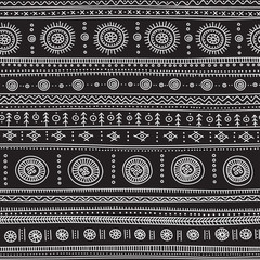 seamless pattern with ethnic tribal boho trendy ornaments