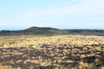 三原山外輪山とカルデラ床