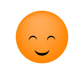 Emoticon vector illustration. face on a white background.