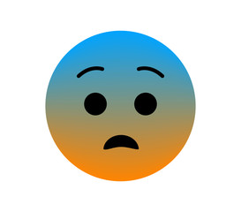 Emoticon vector illustration. face on a white background.