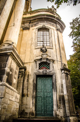 Obraz premium Entrance Entrance to the Dominican Cathedral in Lviv, Ukraine 
