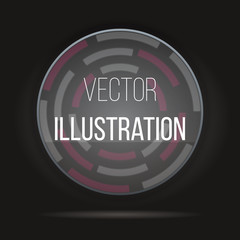 Abstract vector banner with lines. Design element, vector