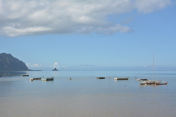 Kaneohe Bay with Outrigger