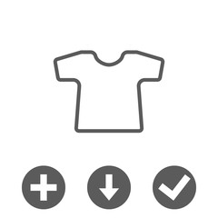 t-shirt icon stock vector illustration flat design