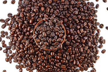 coffee beans background.